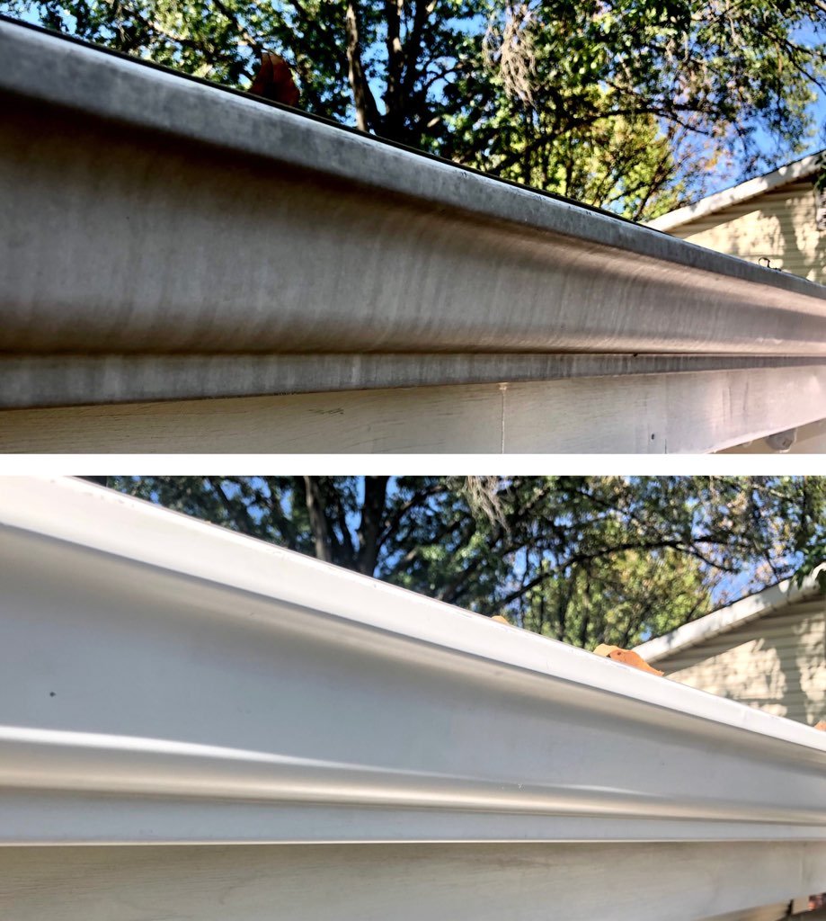 Gutter Brightening Before & After